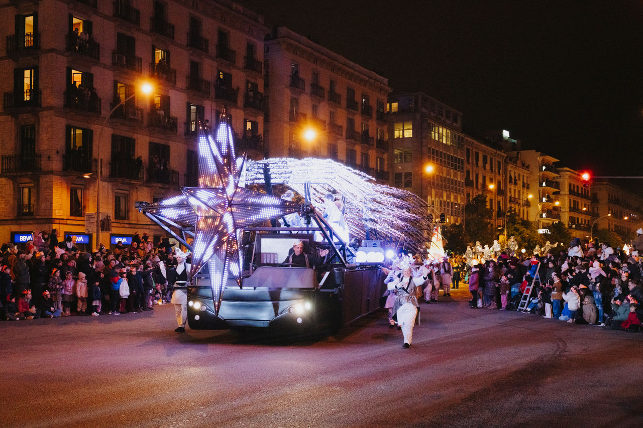 Cavalcada de Reis. Carrossa amb estrella