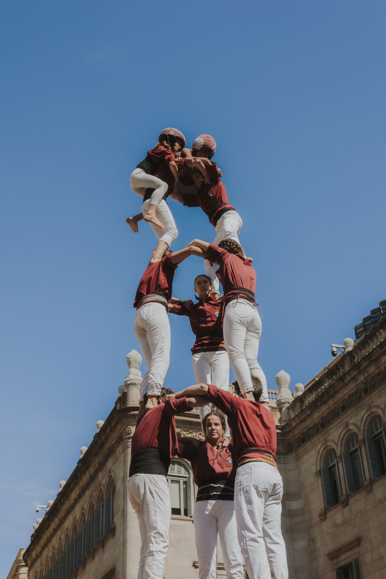 La Mercè amb castellers i gegants