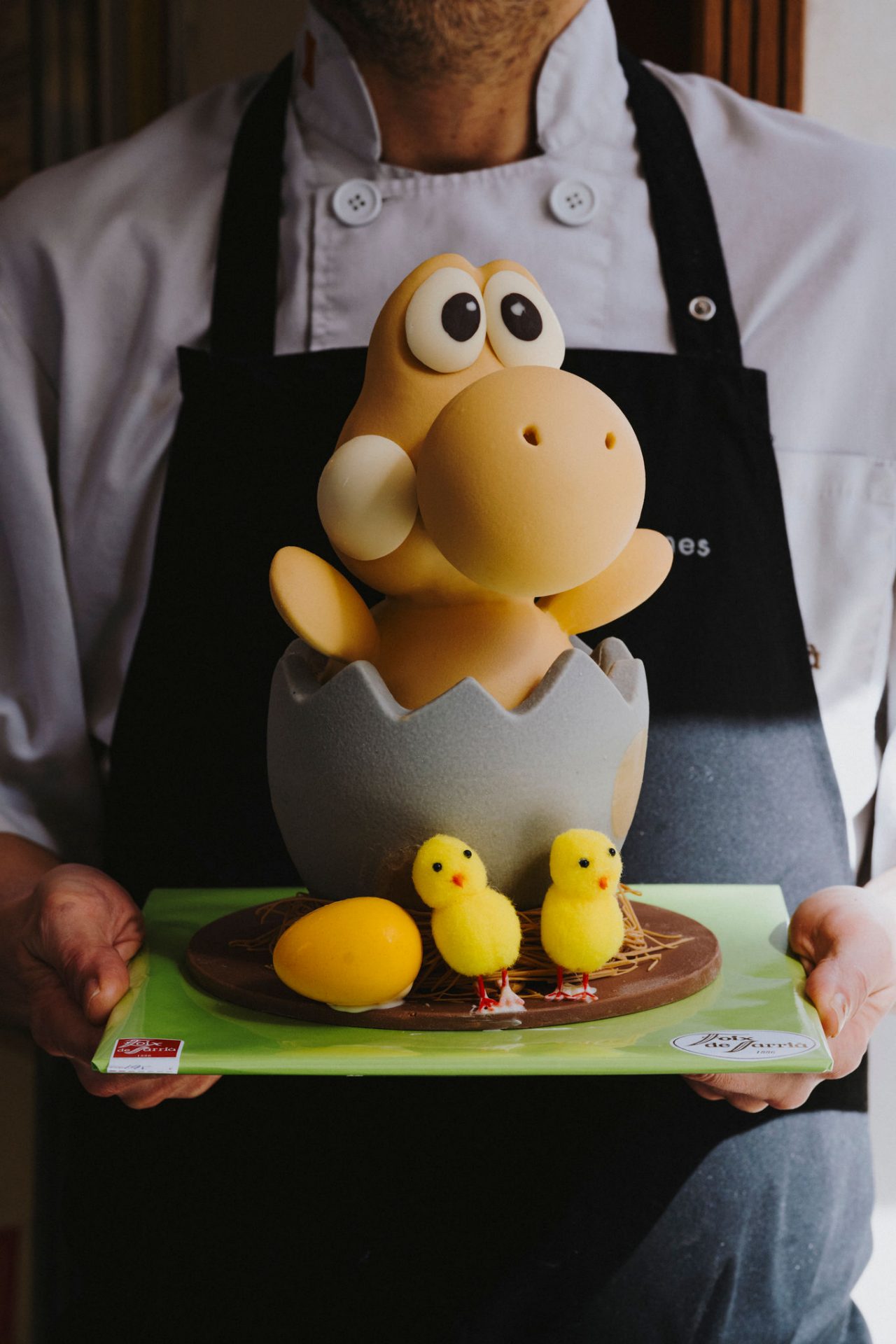 Detall d´una mona de Pascua de Chocolata 