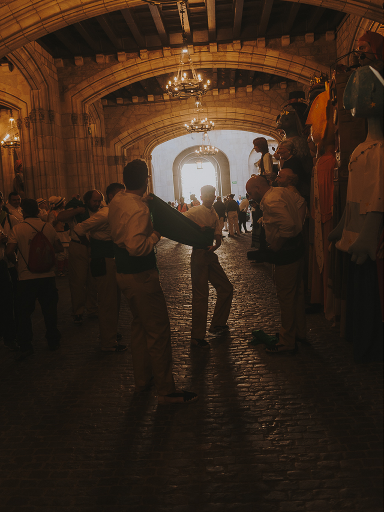 La Mercè amb castellers i gegants