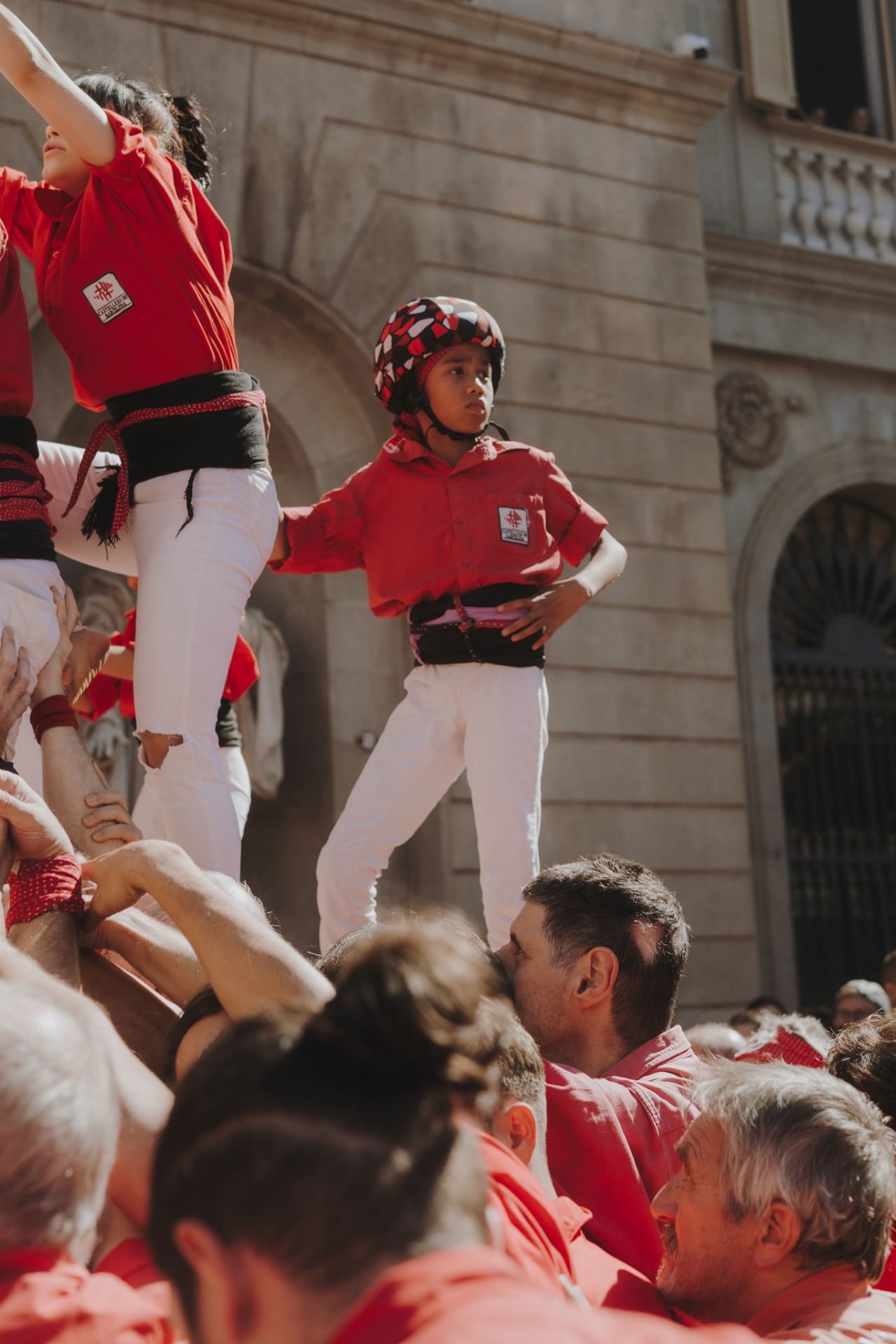La Mercè amb castellers i gegants
