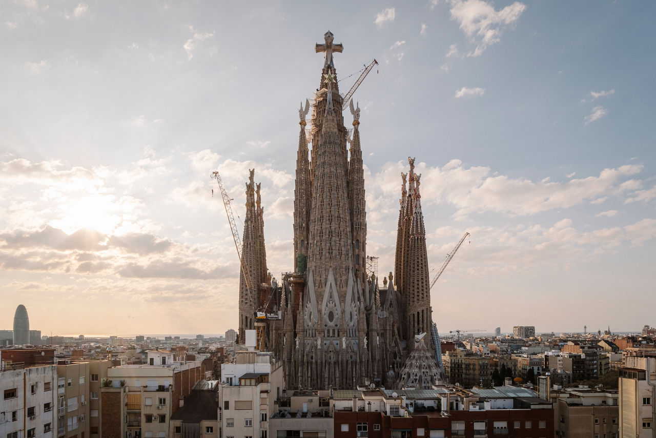 Vista exterior de la basílica de la Sagrada Família