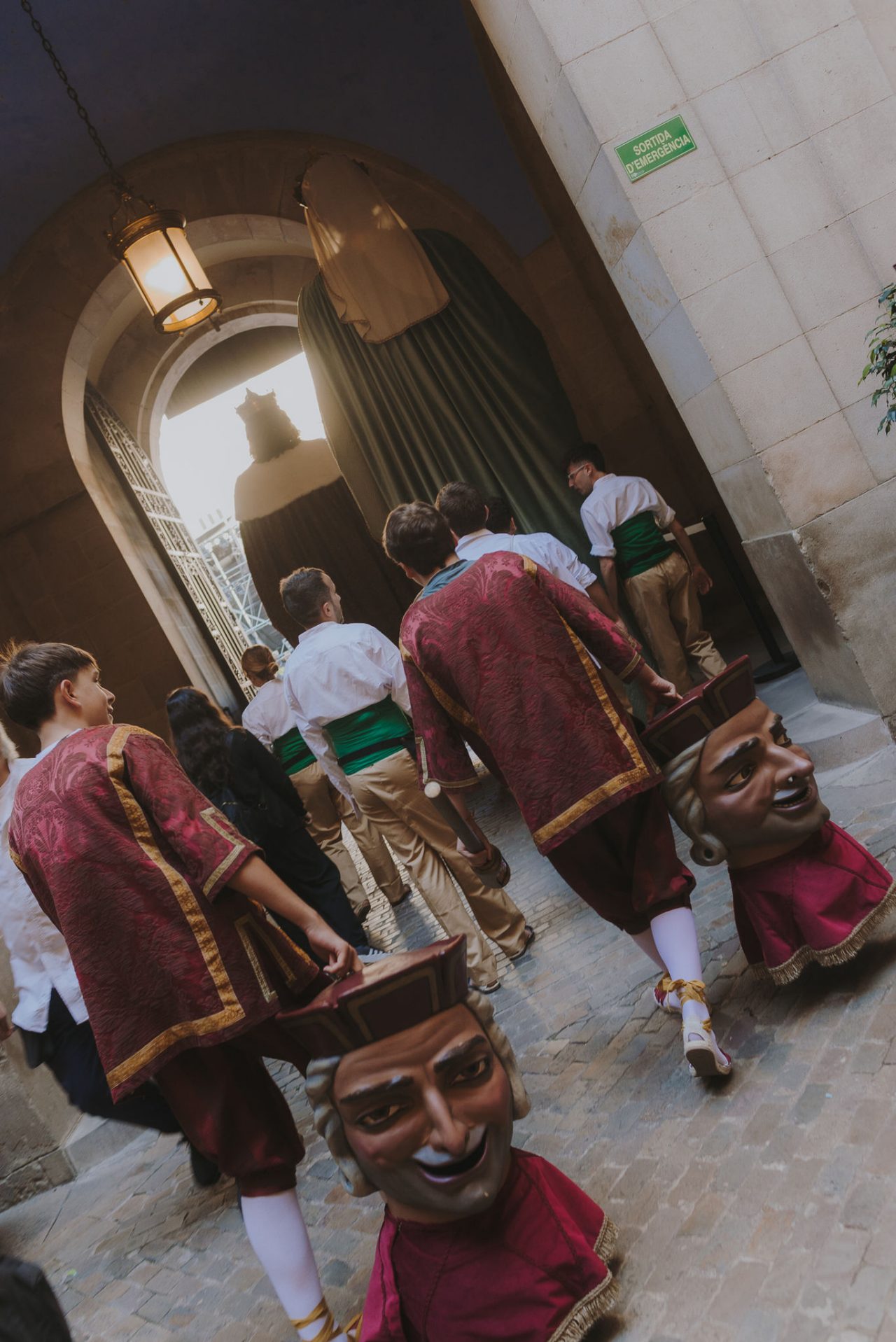 La Mercè amb castellers i gegants